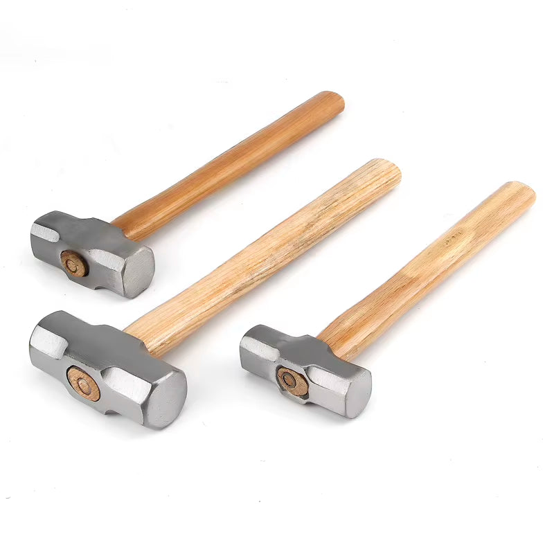 Sledge Hammer with Wood Handle, Forged Steel Octagon Head