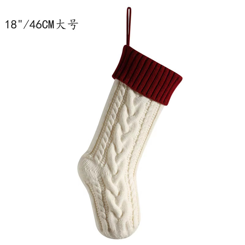 Knitted Christmas Stocking - Large 18 Inch Hanging Stocking – image 7