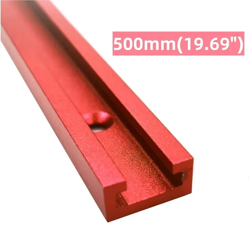 T-Track 500 mm – Aluminum Miter Track with T-Bolts
