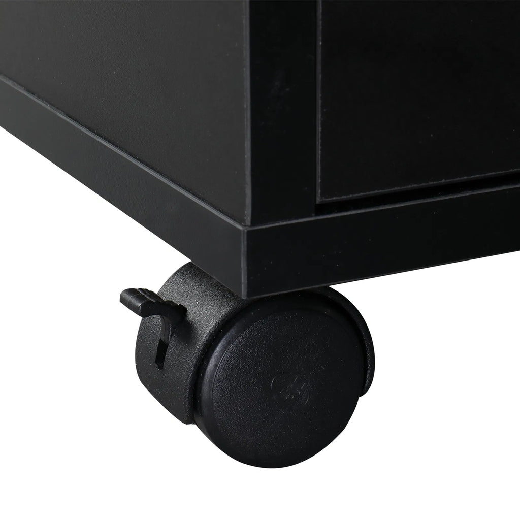 Rolling Manicure Table with Built-In Fan, Double Cabinet and 3 Drawers – image 15