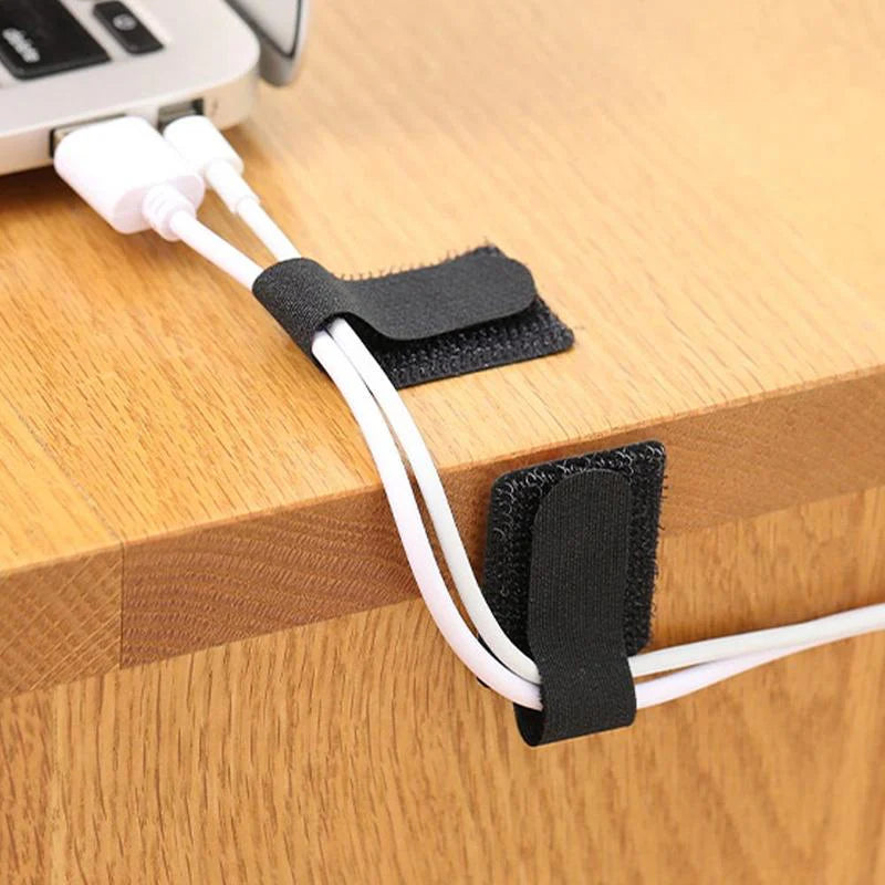 Cable Management Straps, Self-Adhesive Reusable Ties, 10 Pack – image 7