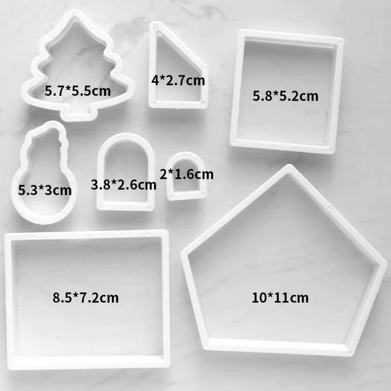 Gingerbread House Cookie Cutter Set – 3D Christmas Biscuit Molds