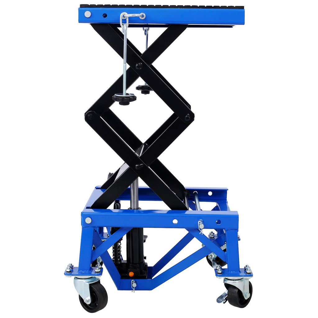 Dirt Bike Lift Stand – 300 lb Hydraulic Foot Pedal Lift with Wheels