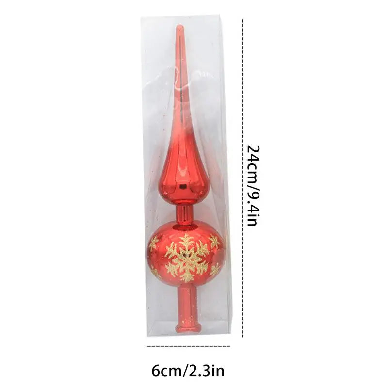 Christmas Tree Topper Finial - Metallic Tree Top Decoration – image 6