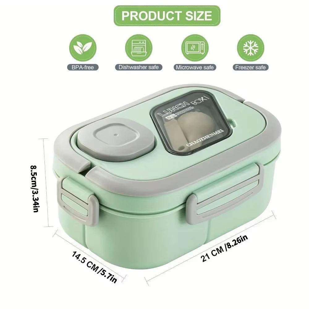 Bento Lunch Box – 40 oz Leakproof 4-Compartment Container – image 5