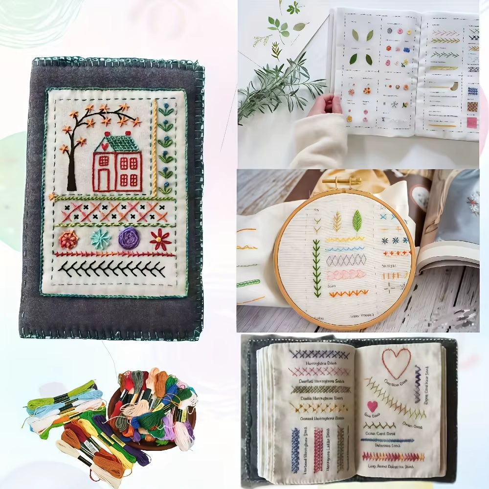 Embroidery Kit with Stitch Book - Beginner Hand Embroidery Set – image 4