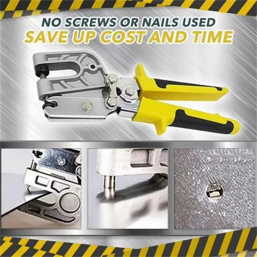 Ceiling Punch Pliers – Aluminum Drywall Stud Crimping Tool – image 2