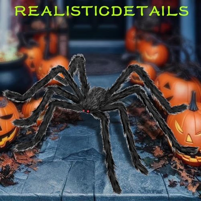 Giant Halloween Spiders 79in 2 Pack Outdoor Yard Decor – image 2