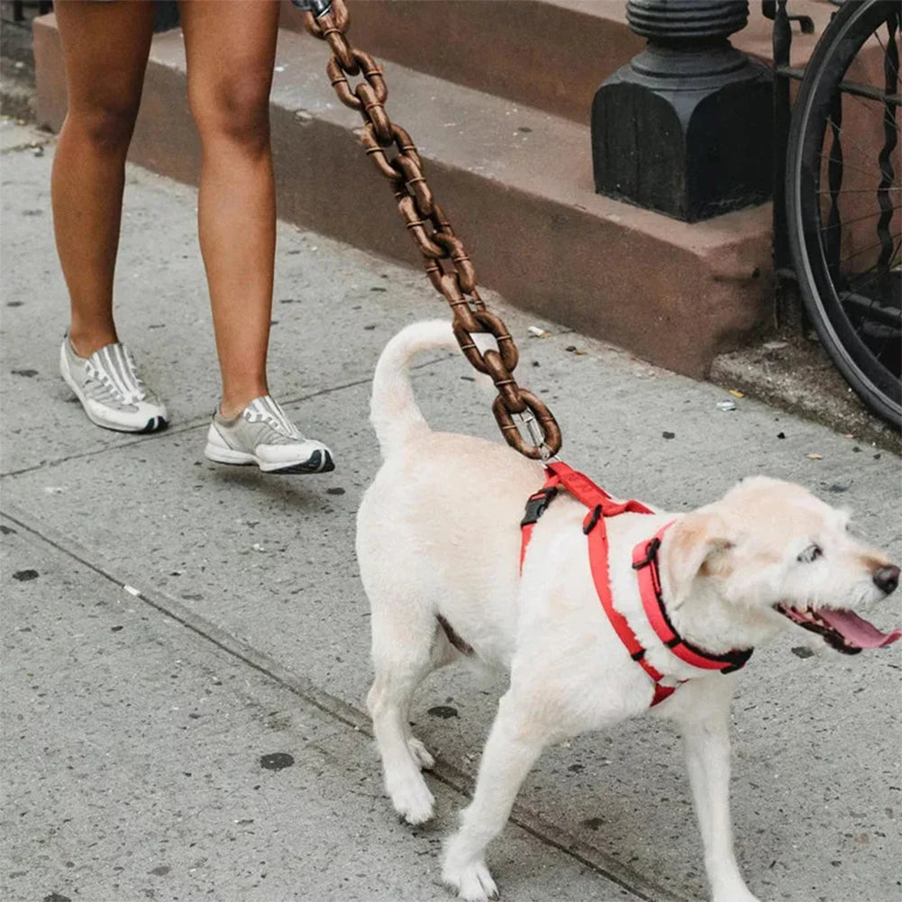Fake Chain Dog Leash Prop - Funny Halloween Pet Leash