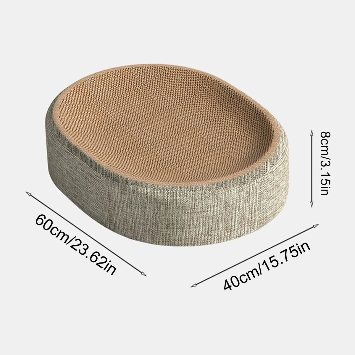 Sisal Cat Scratcher Bed – Raised Scratching Pad & Lounger – image 8