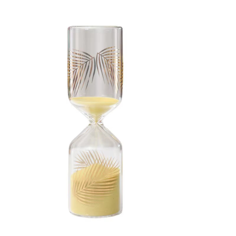 Hourglass Sand Timer, Minimalist Glass Desk Decor 15 or 30 Min