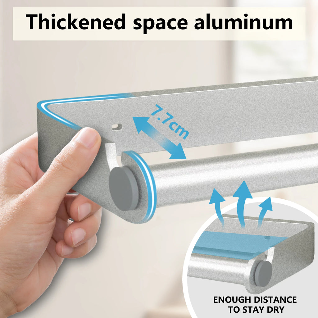 Stainless Steel Paper Towel & Wrap Holder – image 4