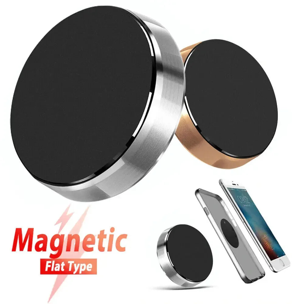 Magnetic Car Phone Holder 2-Pack, Adhesive Dashboard & Wall Mount – image 2