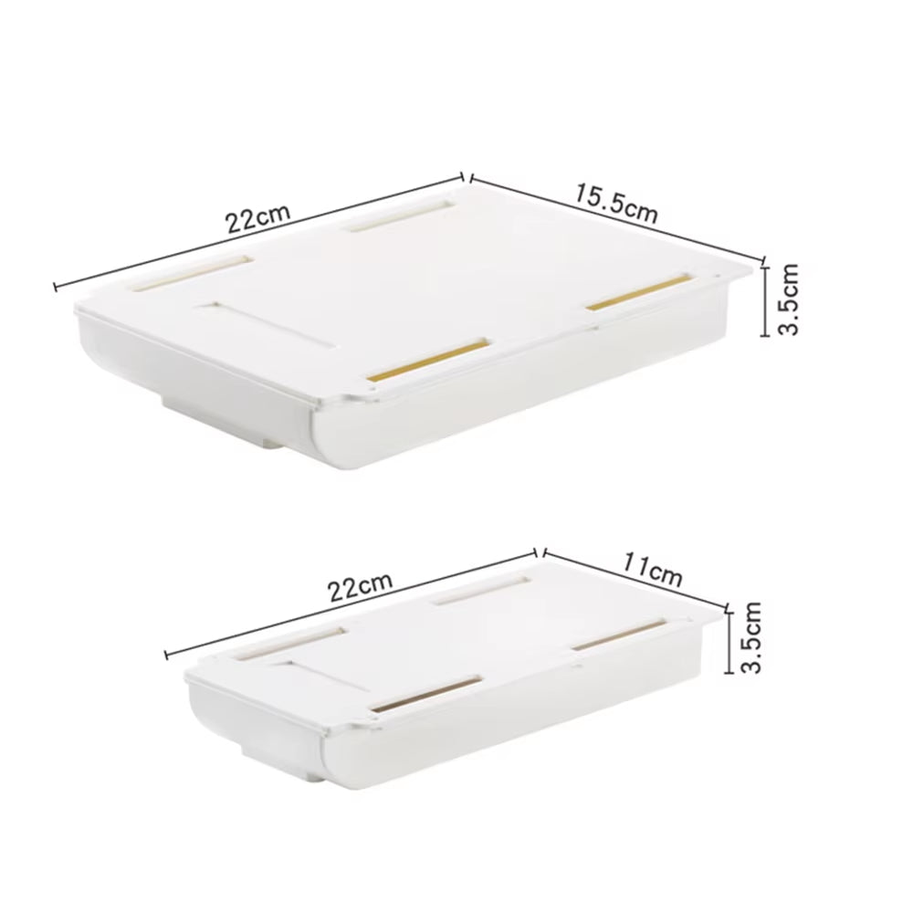 Under Desk Drawer - Self-Adhesive Hidden Slide-Out Organizer Tray – image 5