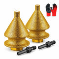 Construction Tile Diamond Chamfer Bit Set for Angle Grinder, 2 Pc