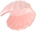 Pink Shell Jewelry Box - Ceramic Ring Dish with Lid