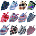 Plaid Dog Bandanas 30/50 Pack - Pet Scarf Bibs Bulk
