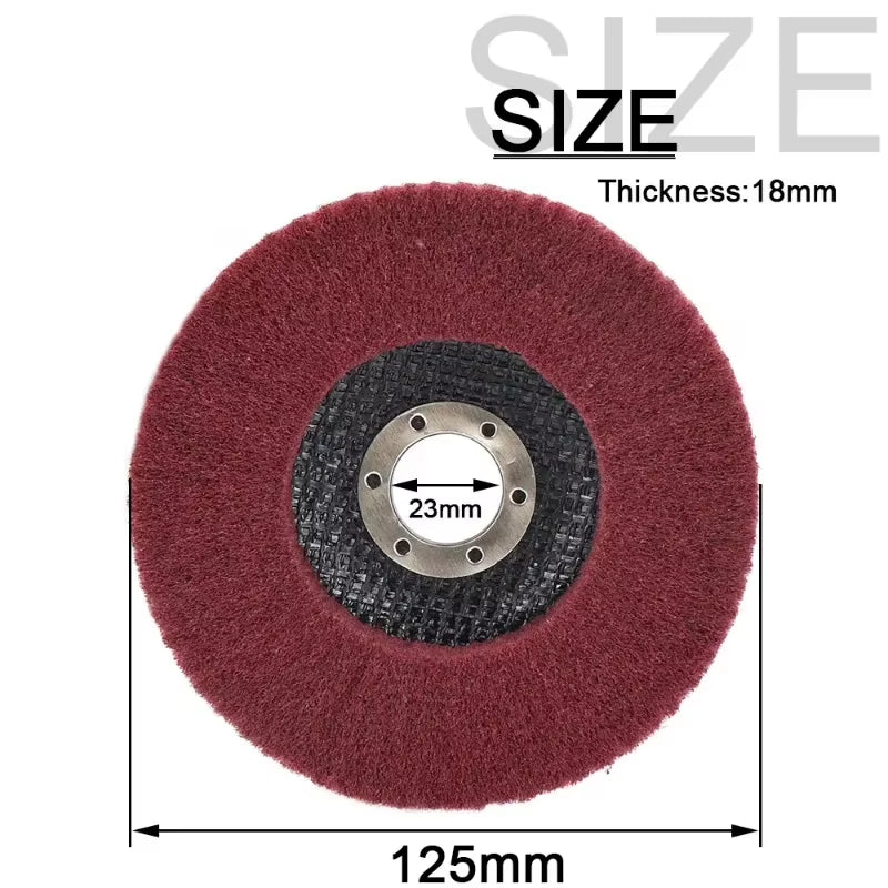 Non-Woven Flap Polishing Wheel for Welding Cleanup, Angle Grinder