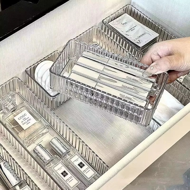Clear Drawer Organizer Set - 6 or 8 Piece Modular Storage Trays – image 3