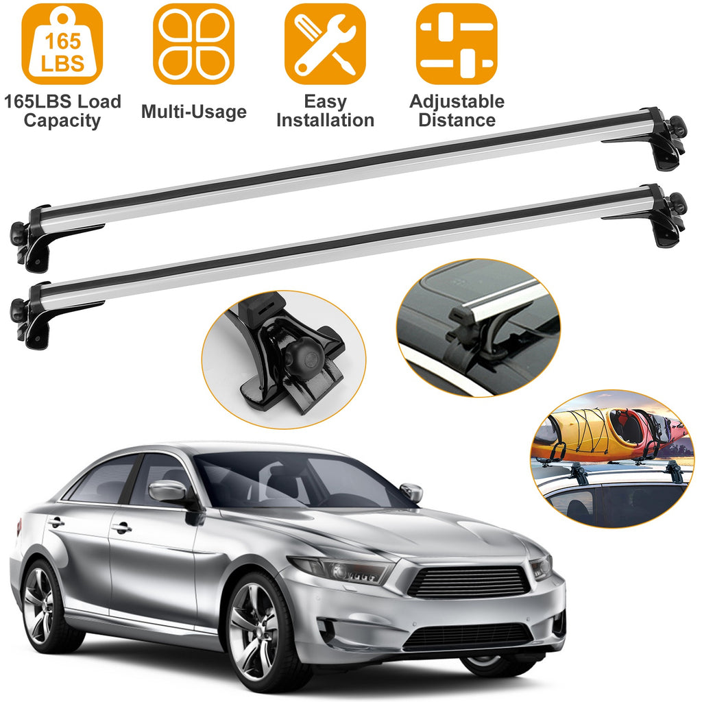 Roof Rack Cross Bars 47 in, Universal Aluminum for Bare Roofs – image 6
