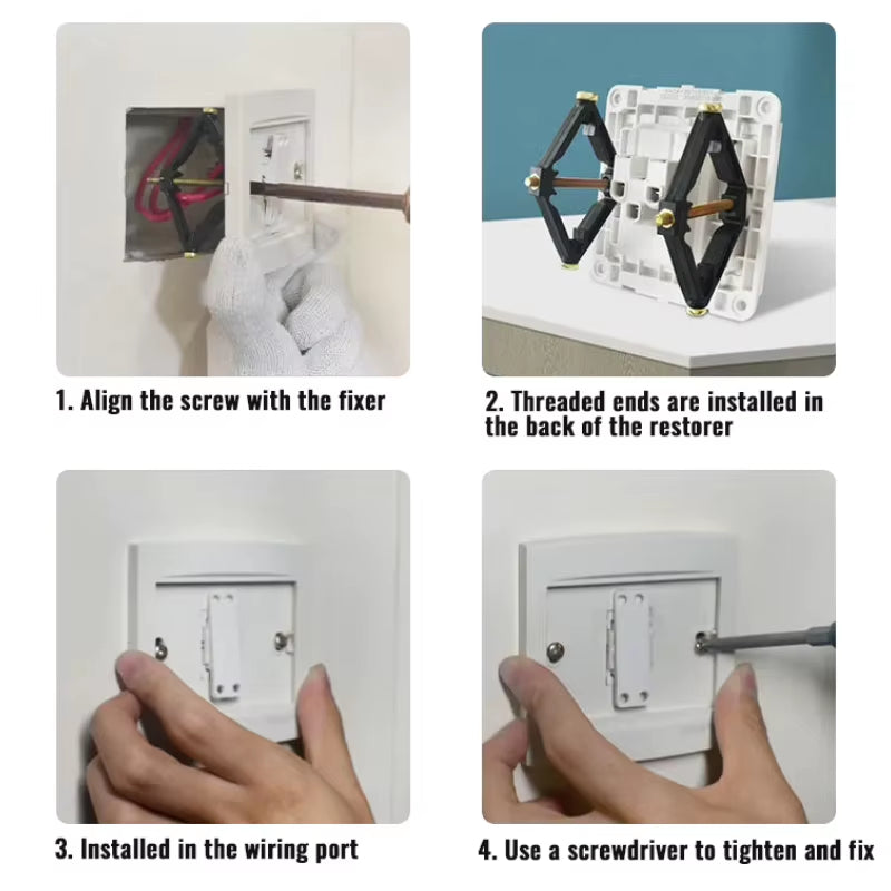 Switch Box Repair Kit - Electrical Outlet Box Fix Screws