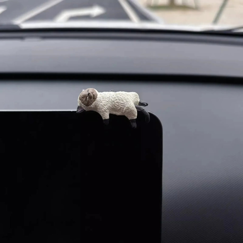 Sleeping Cat Dashboard Ornaments 4 Pack - Cute Car Decor