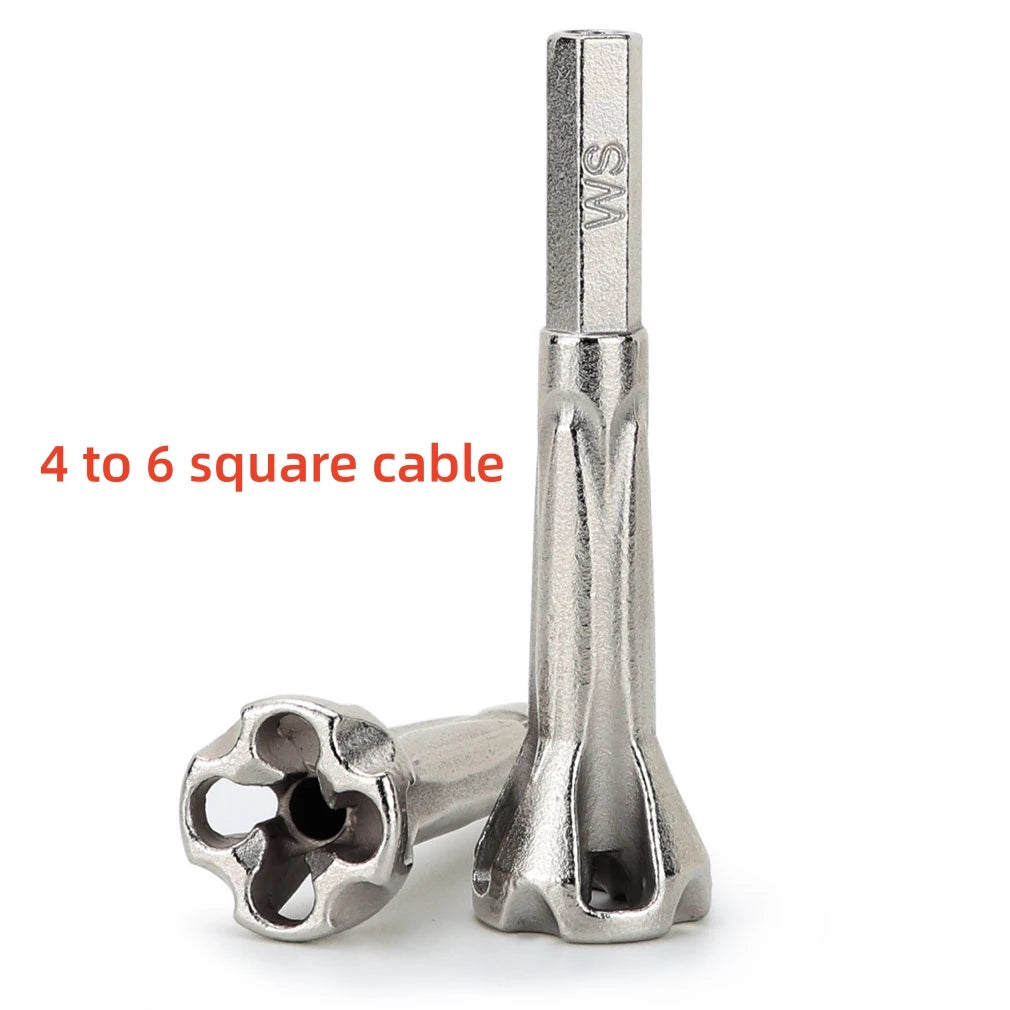 Wire Twisting Tool - Quick Connect Electrical Wire Stripper and Twister for Drill