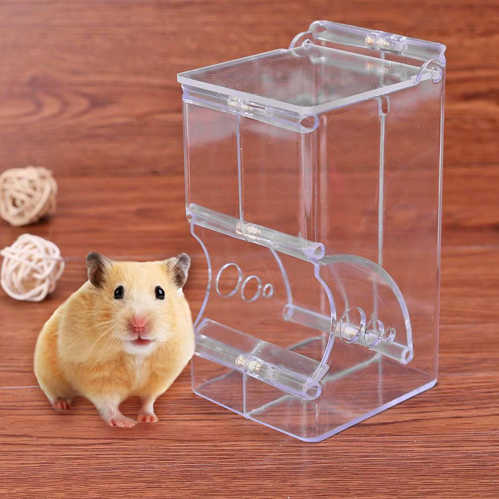 Hamster Feeder, Clear Hanging Food Dispenser for Small Pet Cages – image 6