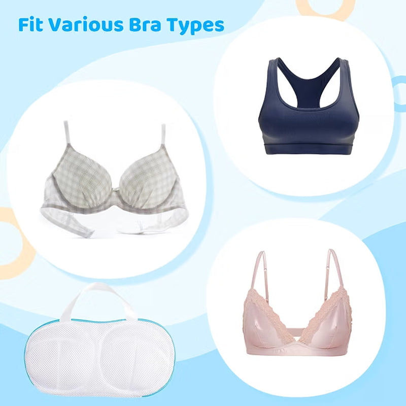 Bra Washing Bags 3 Pcs – Mesh Laundry Bags with Zippers and Handles – image 2