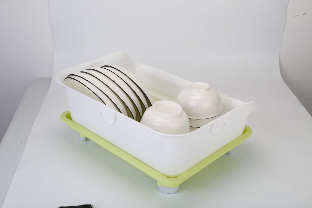 Dish Drying Rack 2-Tier – Drainer with Cutlery Holder – image 6