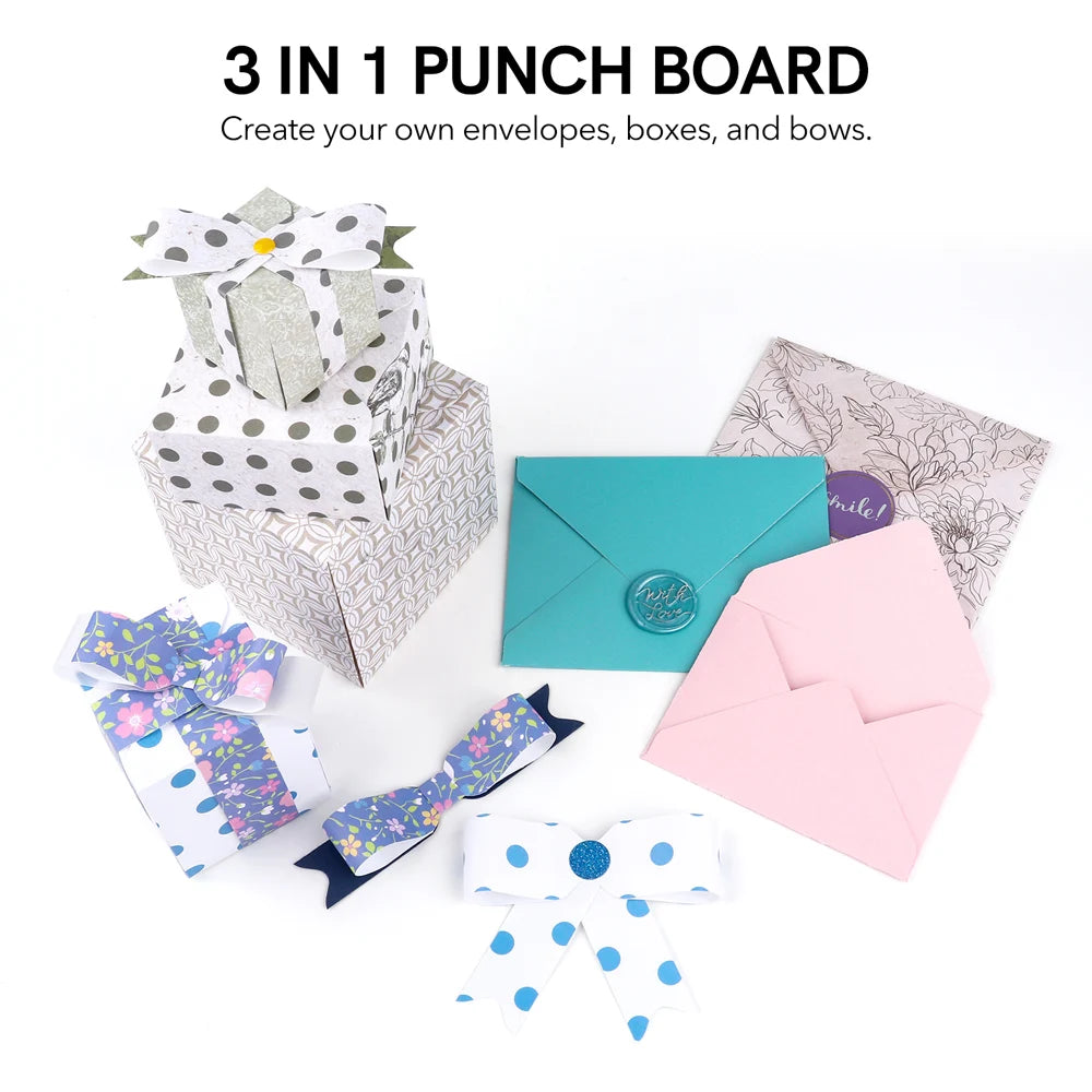 Envelope Punch Board – 3-in-1 Envelope, Gift Box & Bow Maker with Scoring Tool – image 7