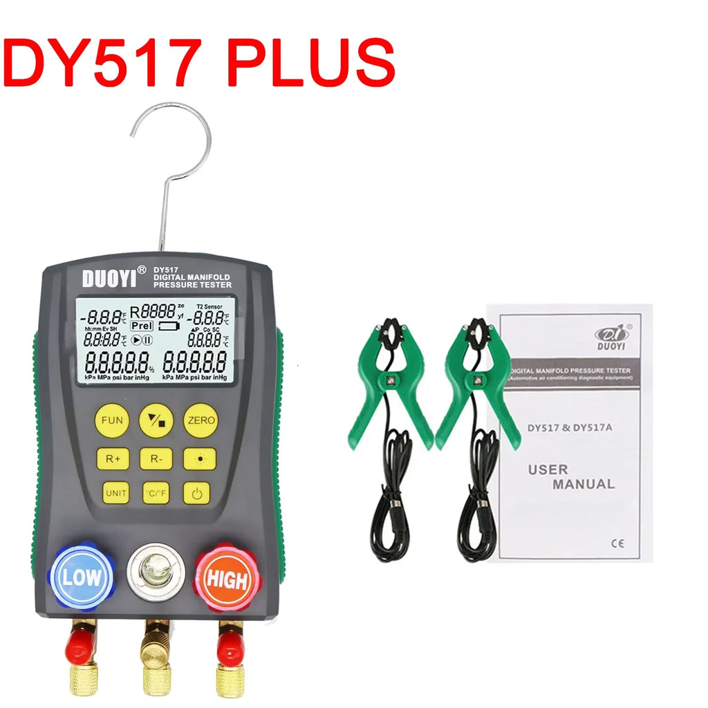 HVAC Digital Manifold Gauge, Dual Pressure & Temp, 93 Refrigerants – image 13