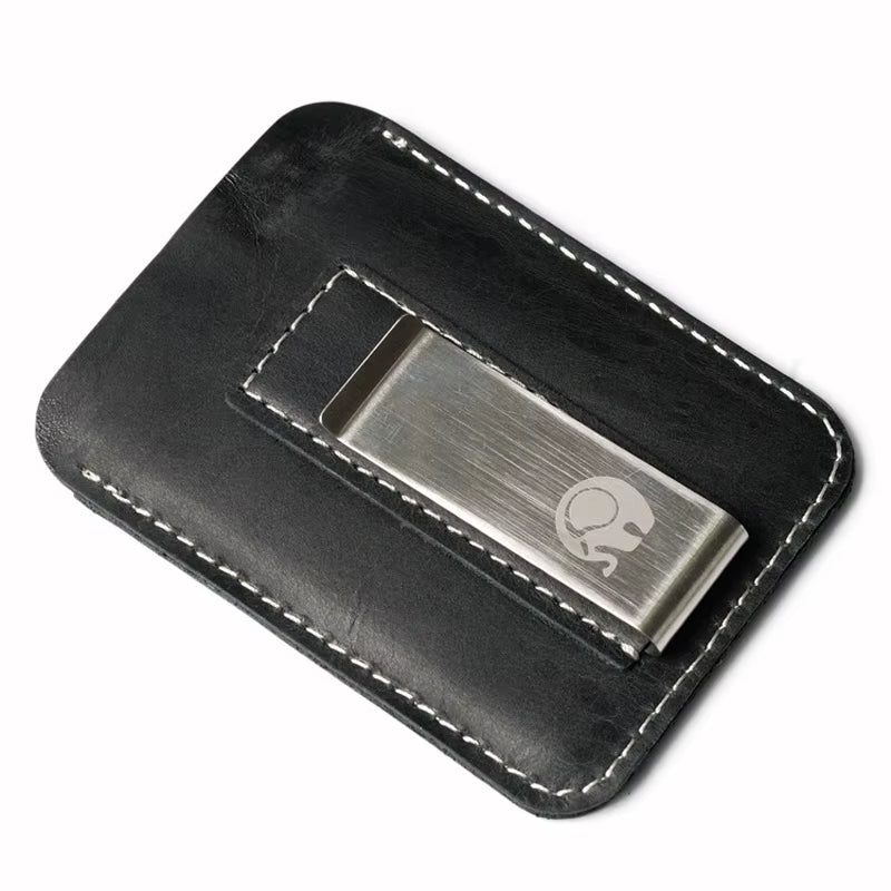 Leather Money Clip Wallet, Slim Cowhide Card Holder – image 8