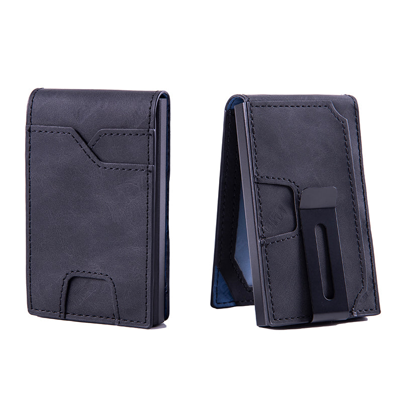 Men's Slim Pop-Up Card Wallet – RFID Blocking with Money Clip – image 2