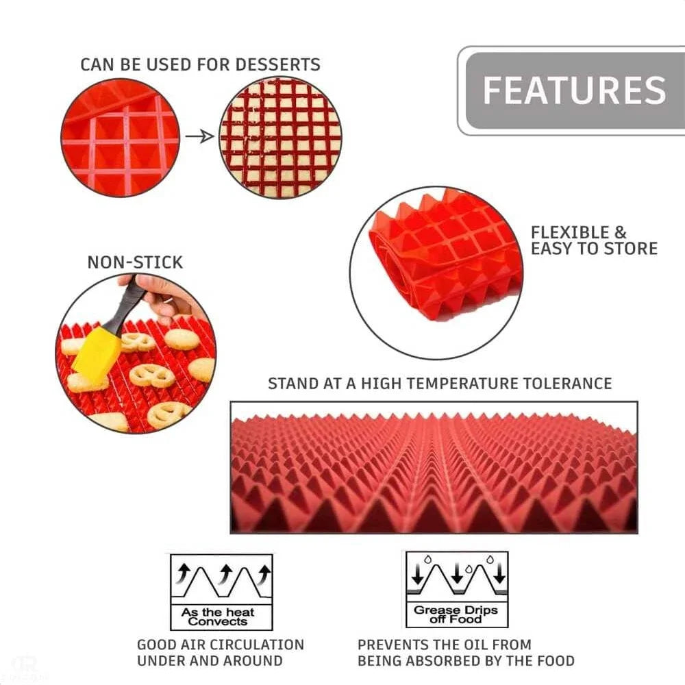 Pyramid Silicone Baking Mat – Non-Stick Raised Oven Cooking Mat – image 6