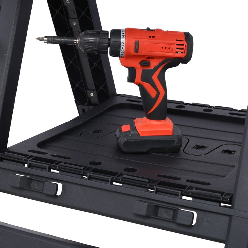 Portable Folding Workbench, Sawhorse and Workbench in One, Heavy-Duty, with 2 Clamps