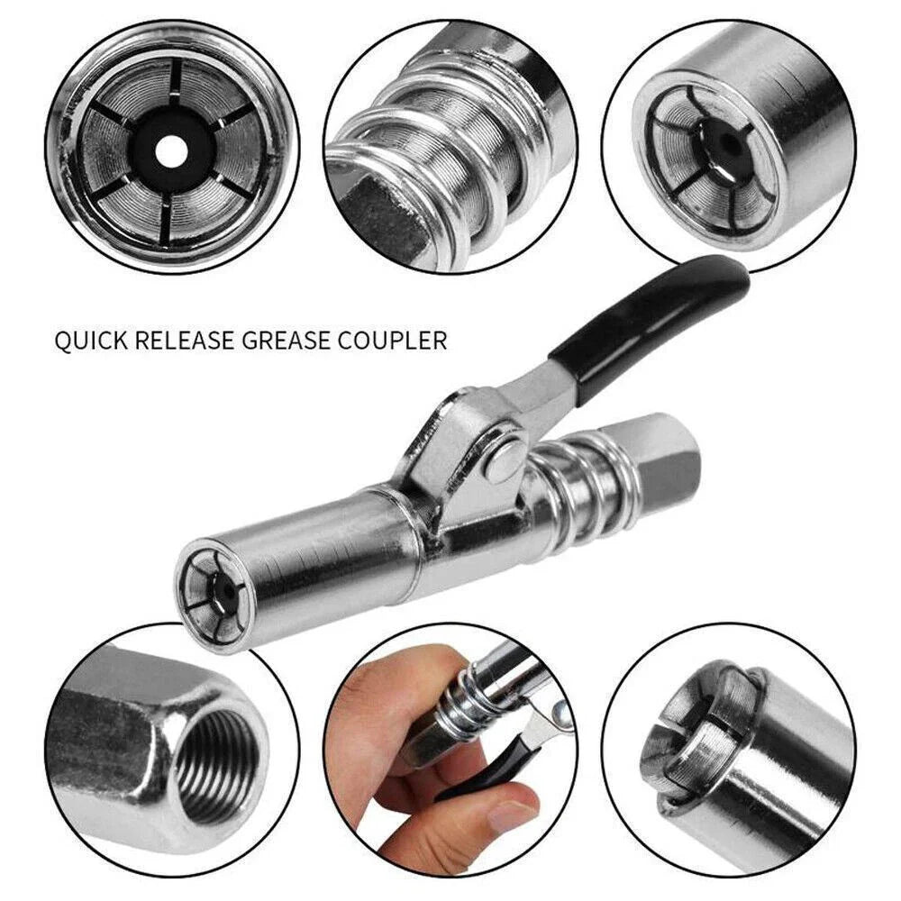 Grease Gun Coupler – 2 Pack High Pressure Quick Release Tips – image 14