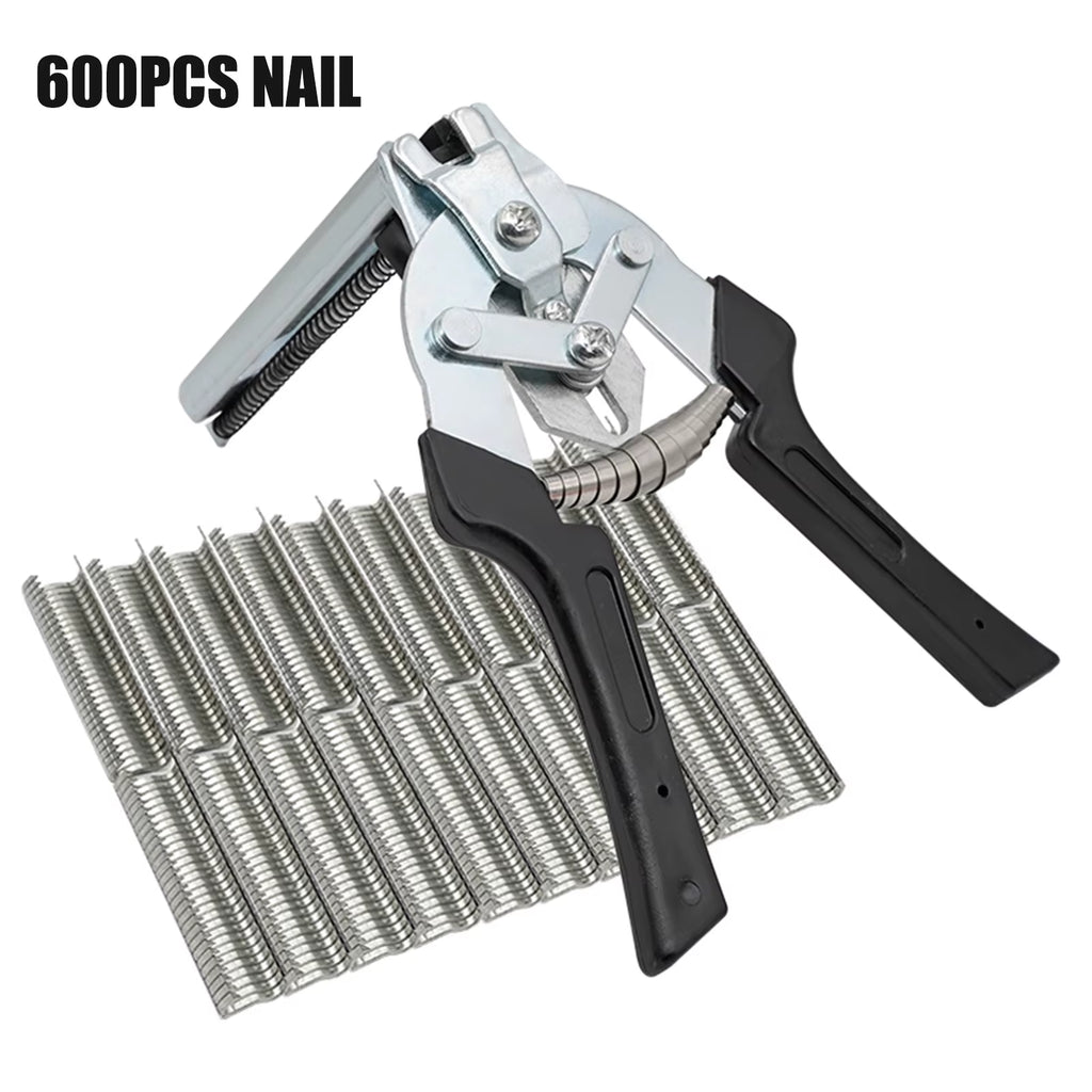Farm Hog Ring Pliers with 600 M Clips for Wire Fencing and Cages – image 2