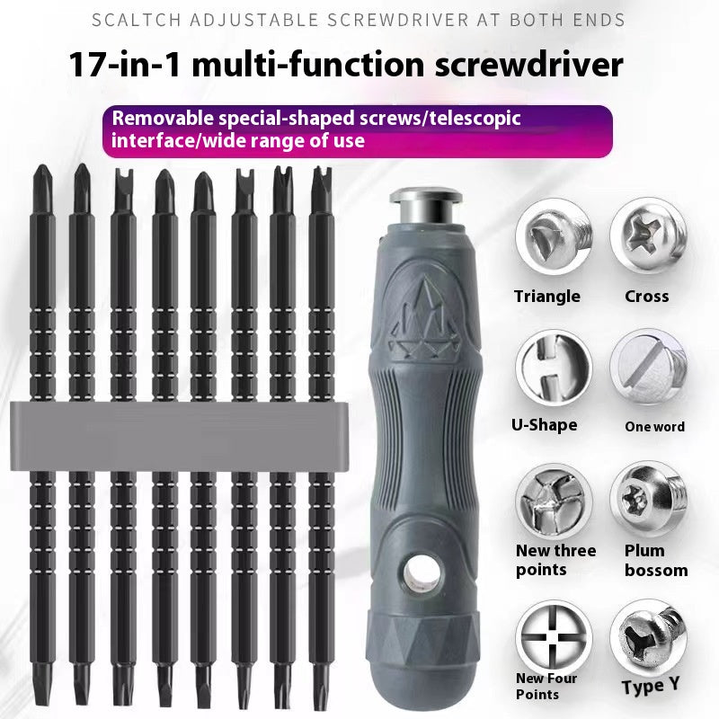 Magnetic Screwdriver Set, 17-in-1 Special Bits