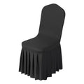 Black Stretch Spandex Chair Covers for Events, 30 Pack – image 1