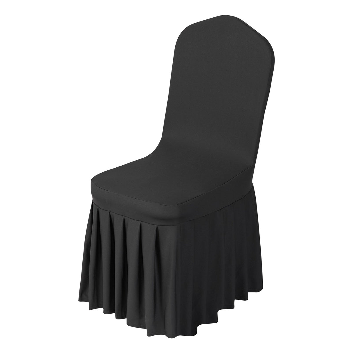 Black Stretch Spandex Chair Covers for Events, 30 Pack – image 1