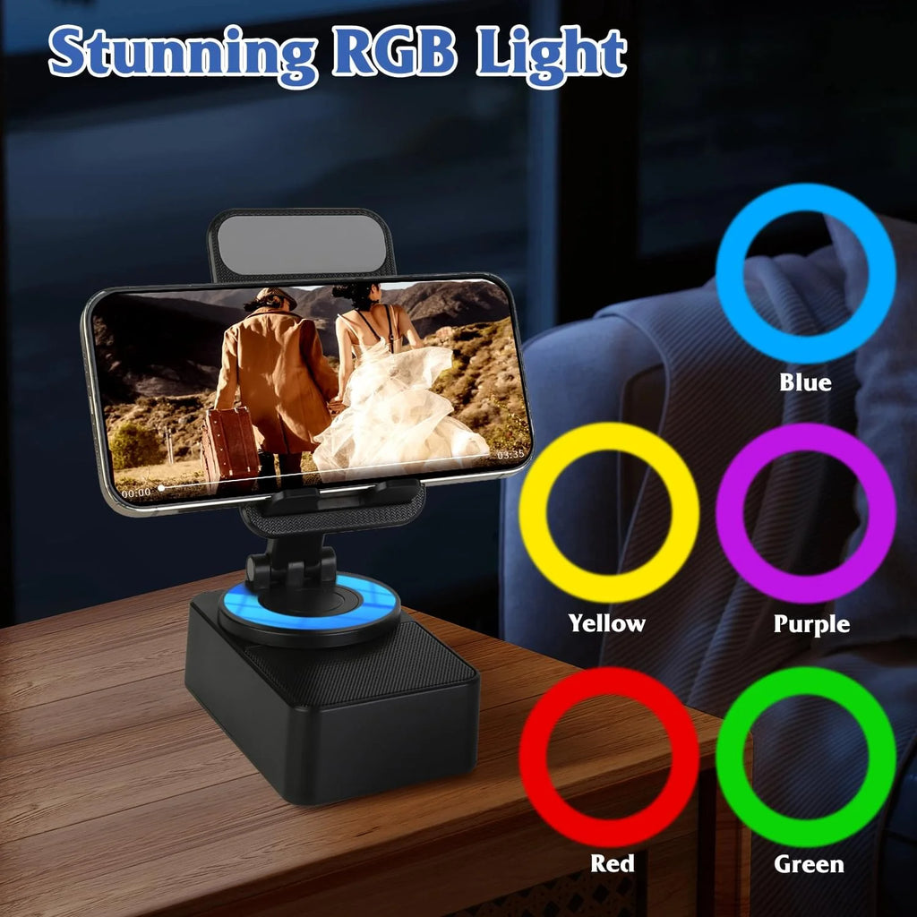Phone Stand Bluetooth Speaker with 5000mAh Power Bank & RGB Light – image 8