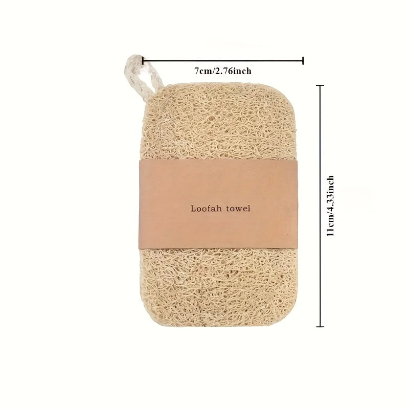 Natural Loofah Dish Scrubbers - Plant-Based Kitchen Sponge Pads for Pots & Pans