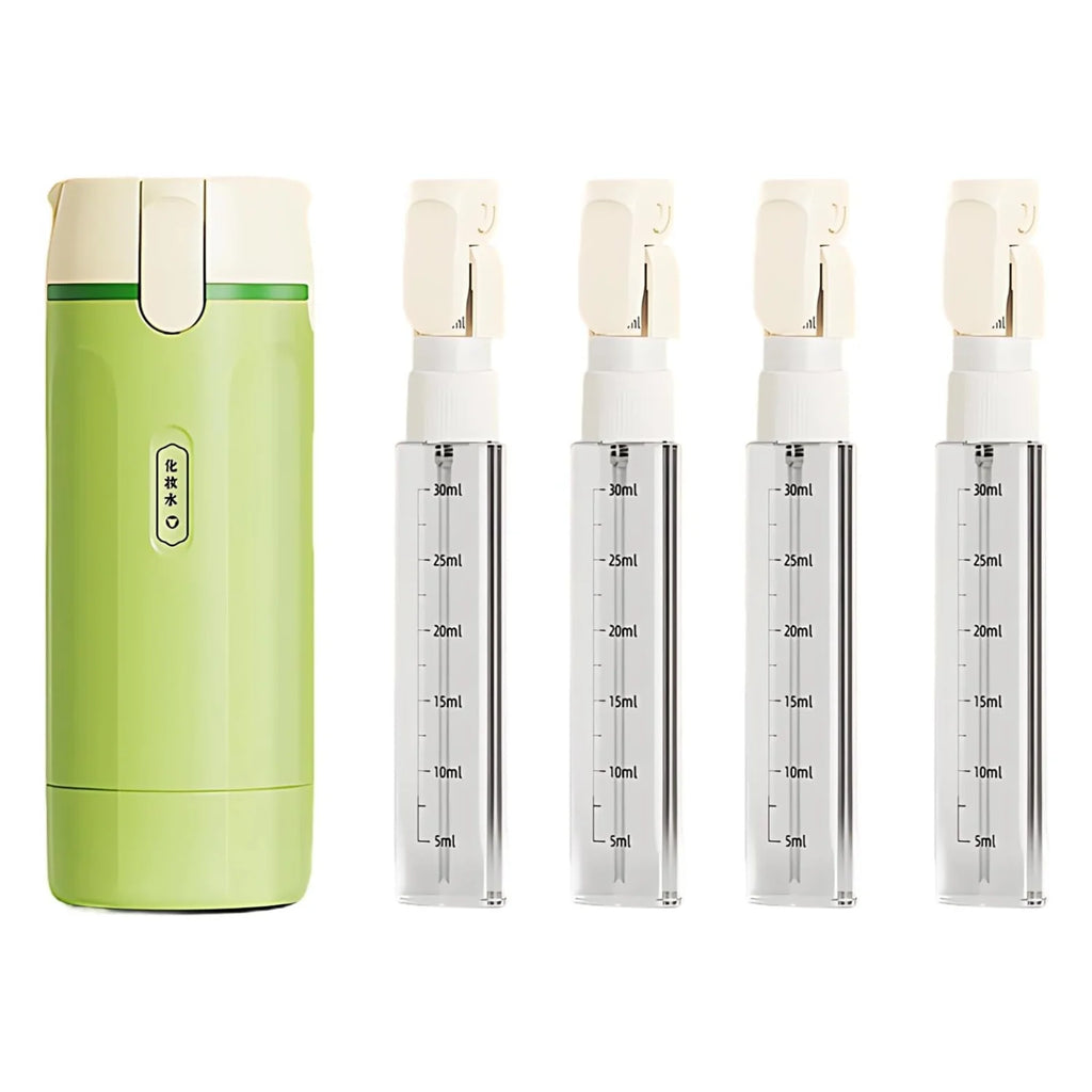 Travel Bottles Set – 4-in-1 Leakproof 30 mL Pump Dispenser