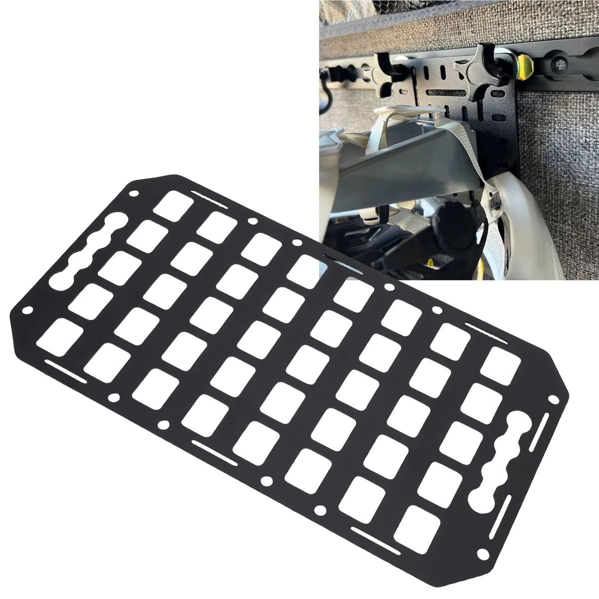 Truck Bed Molle Panel, Aluminum L-Track Gear Organizer – image 4