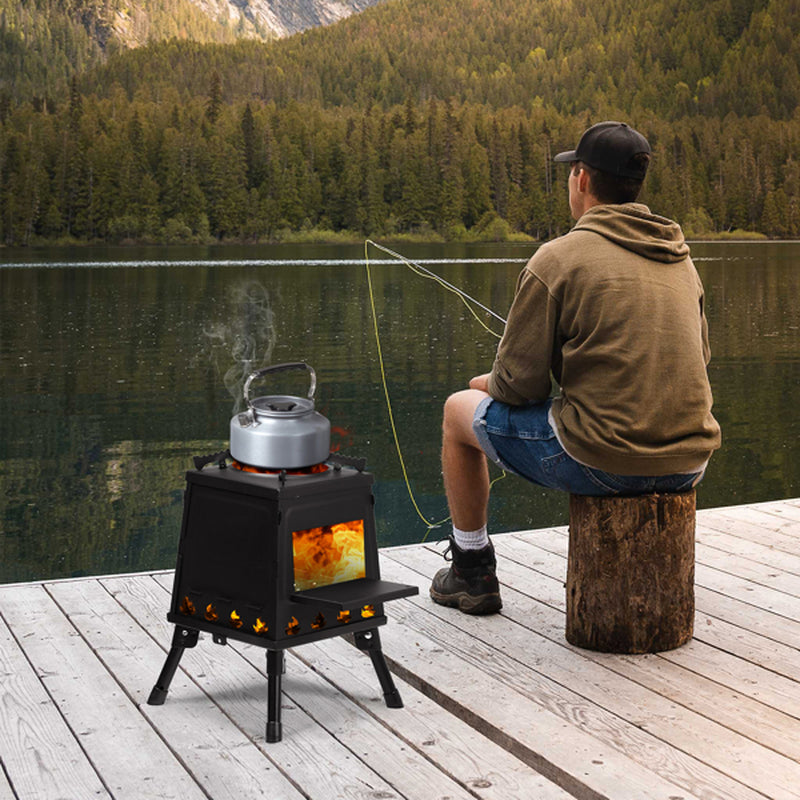 Portable Wood Burning Camping Stove with Carry Bag, 14 x 14 x 18 in – image 10