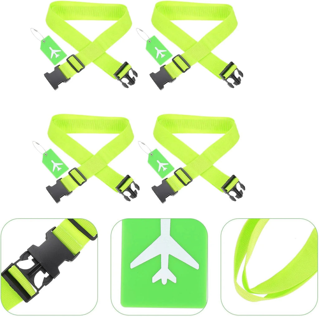 Luggage Straps with Tags, 4-Pack Adjustable Suitcase Belts – image 9