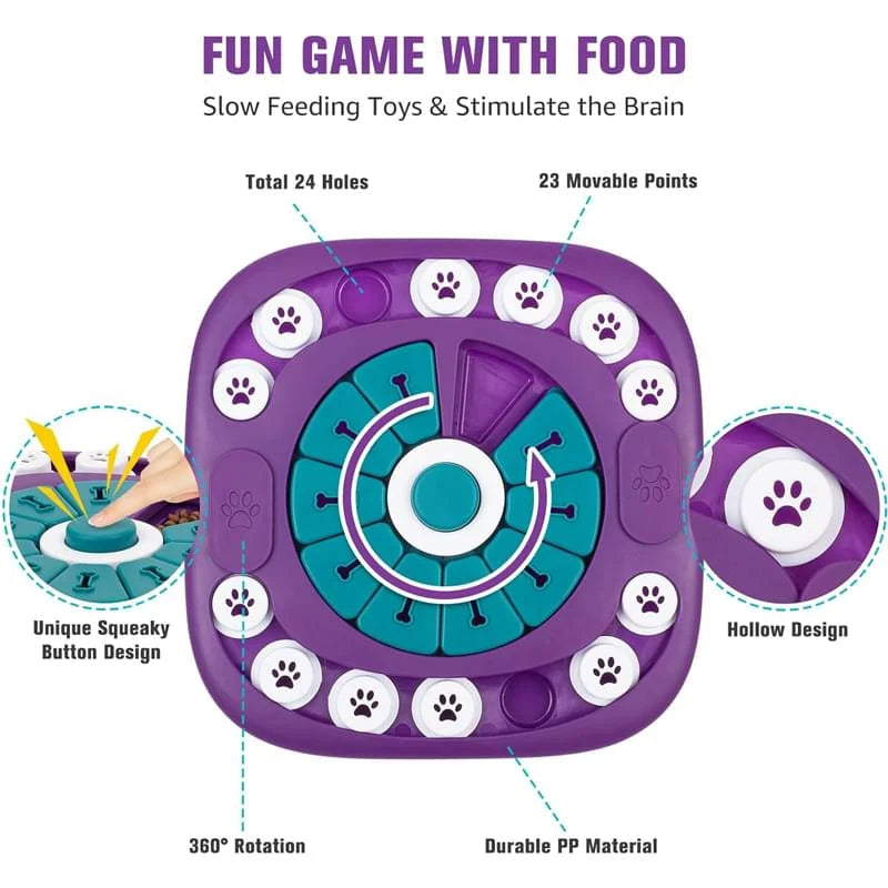Dog Puzzle Toy – Interactive Slider Treat Puzzle – image 6