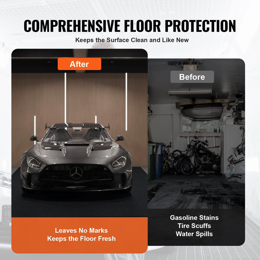 Absorbent Garage Floor Mat 7.6 x 19 Ft For Snow Melt Leakproof – image 4