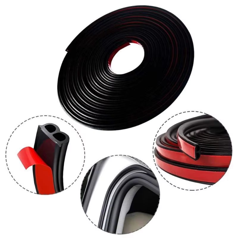 Car Door Seal Strip - B Type Rubber Weatherstrip for Noise Insulation